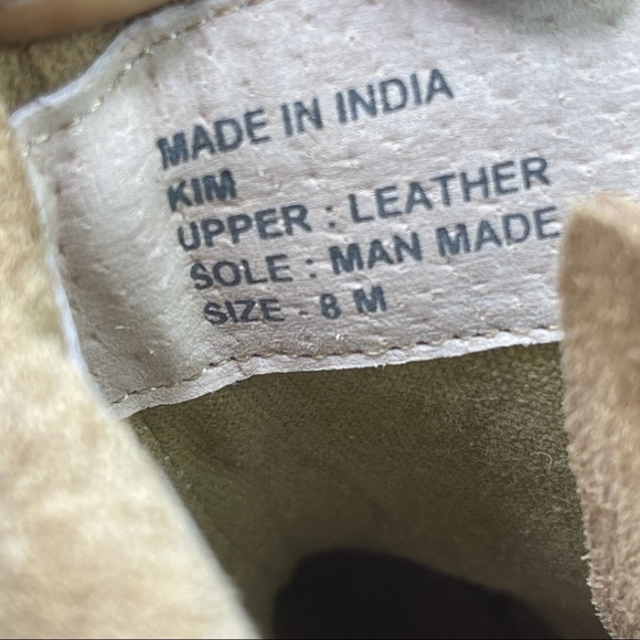 COCONUTS BY MATISSE Womens Kim Fringe Side Zip Suede Leather Tan Booties 8M - Picture 11 of 11